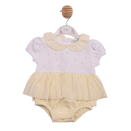 PRE ORDER Mintini Baby Girls Lemon Romper 7104