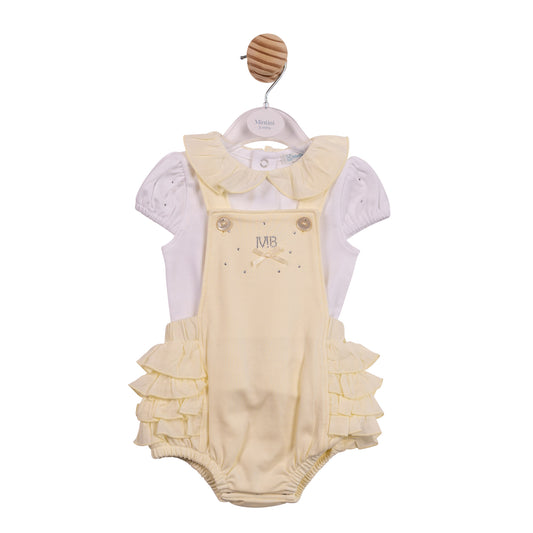 PRE ORDER Mintini Baby Baby Girls Lemon Romper Set 7107