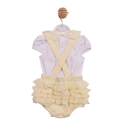PRE ORDER Mintini Baby Baby Girls Lemon Romper Set 7107