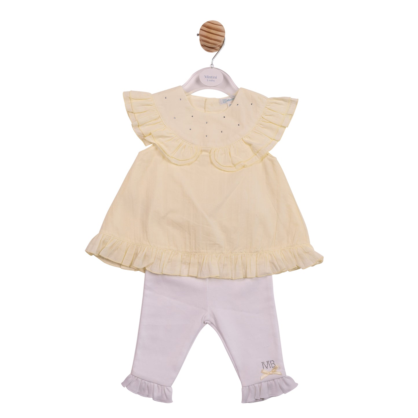 Mintini Baby Girls Lemon Ruffle Legging Set 7109
