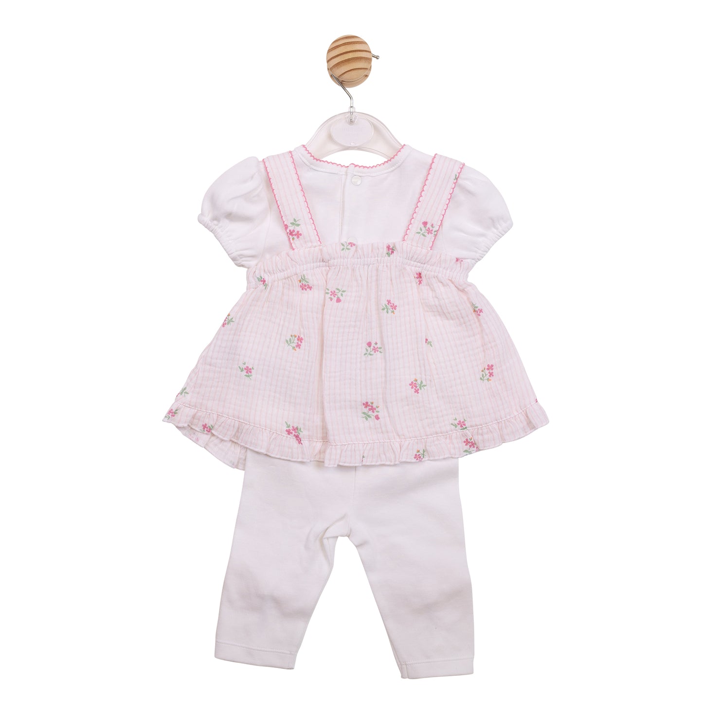 PRE ORDER Mintini Baby Girls Pink Spring Legging Set 7153