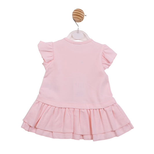 PRE ORDER Mintini Baby Girls Pink Tulle Flower Dress 7207