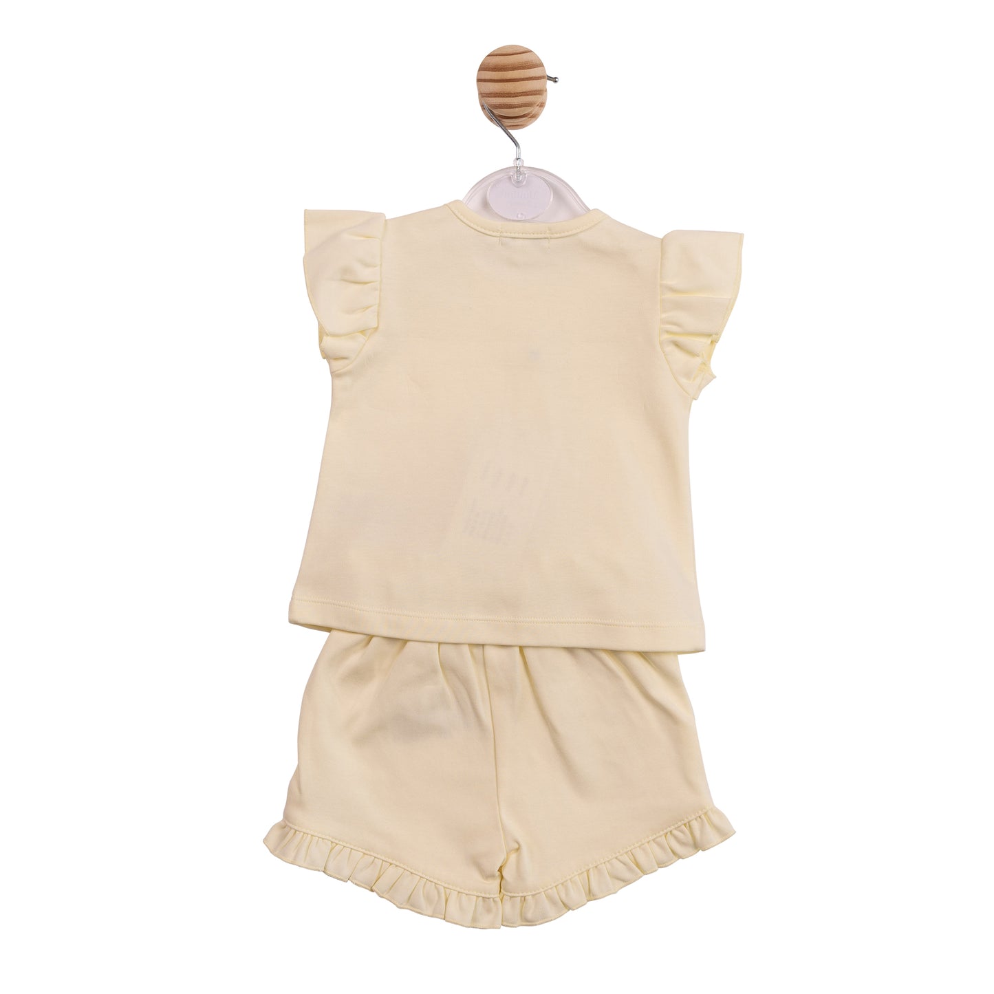 PRE ORDER Mintini Baby Girls Lemon Tulle Flower Short Set 7216