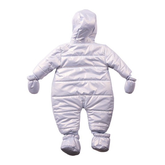 Mintini Baby Boy Blue Metallic Snowsuit 7261