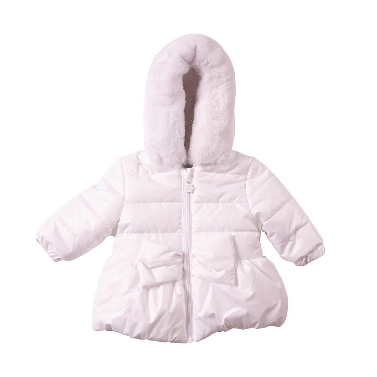 Mintini Baby Girl White Bow Jacket 7276