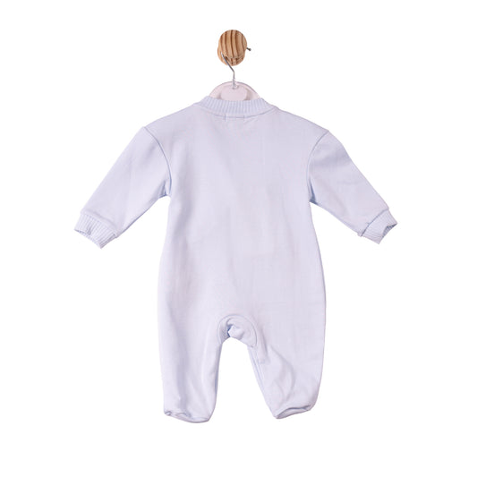 Mintini Baby Boy Blue Ribbed Babygrow 7355