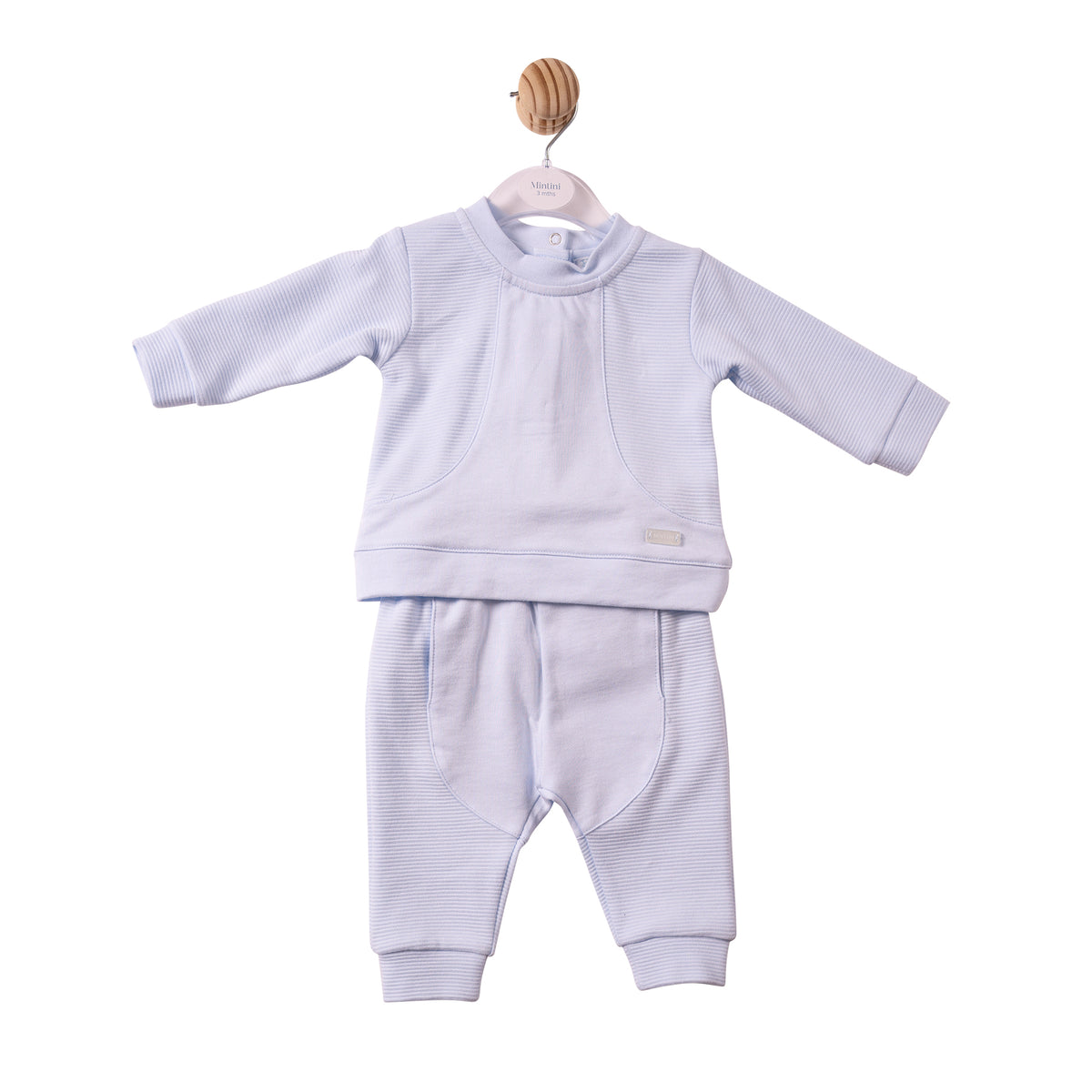 Mintini Baby Boy Blue Ribbed Tracksuit 7369