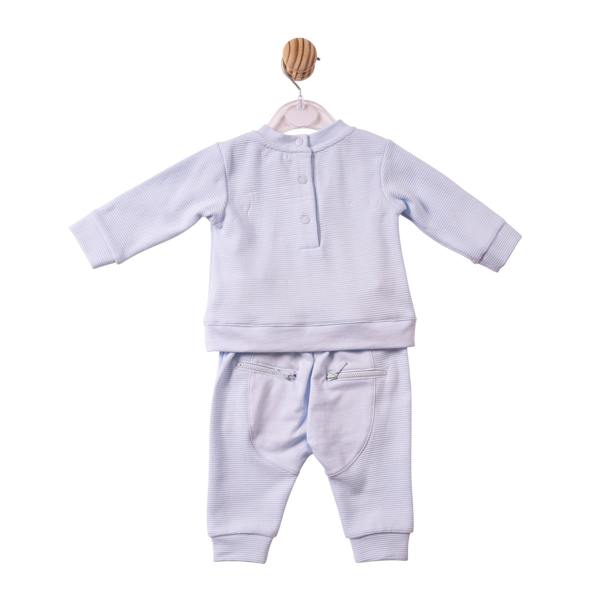 Mintini Baby Boy Blue Ribbed Tracksuit 7369