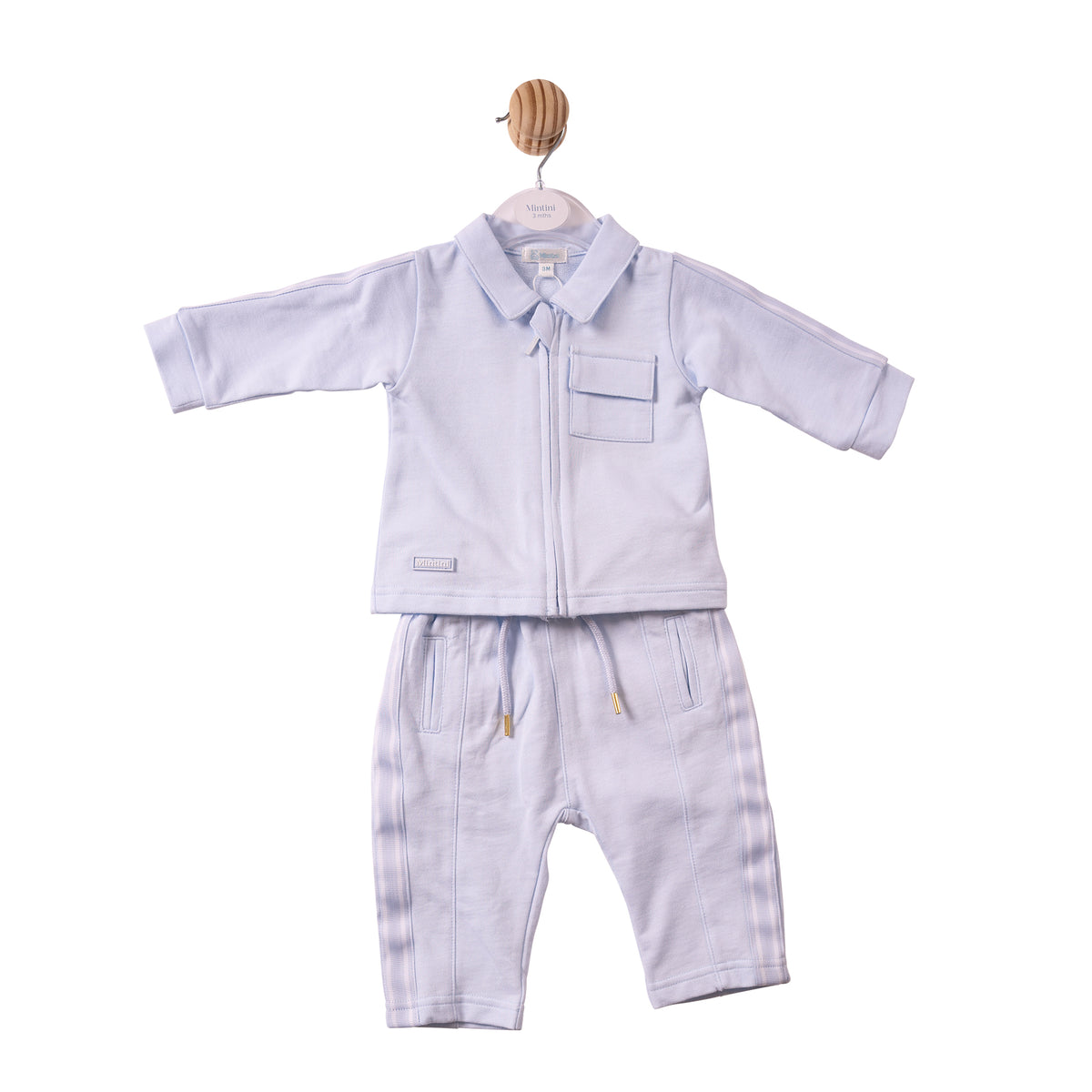 PRE ORDER Mintini Baby Blue Shirt & Trouser Set 7407
