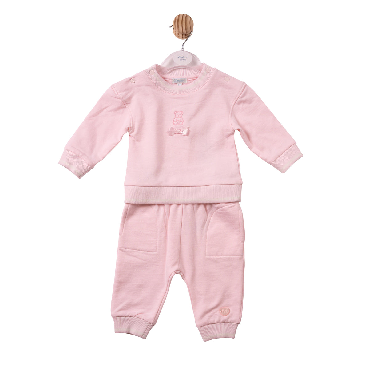 Mintini Baby Girl Pink Tracksuit 7430