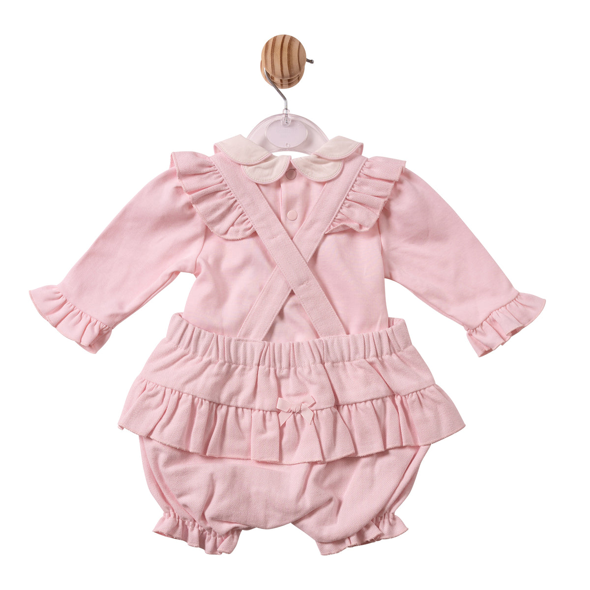 Mintini Baby Girl Pink Frill Bloomer Set 7447