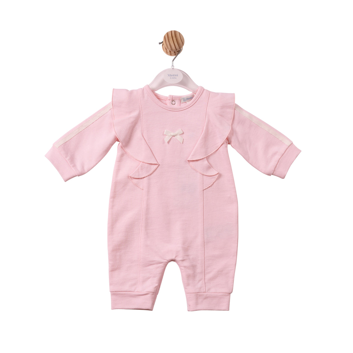 Mintini Baby Girl Pink Frill Romper 7507