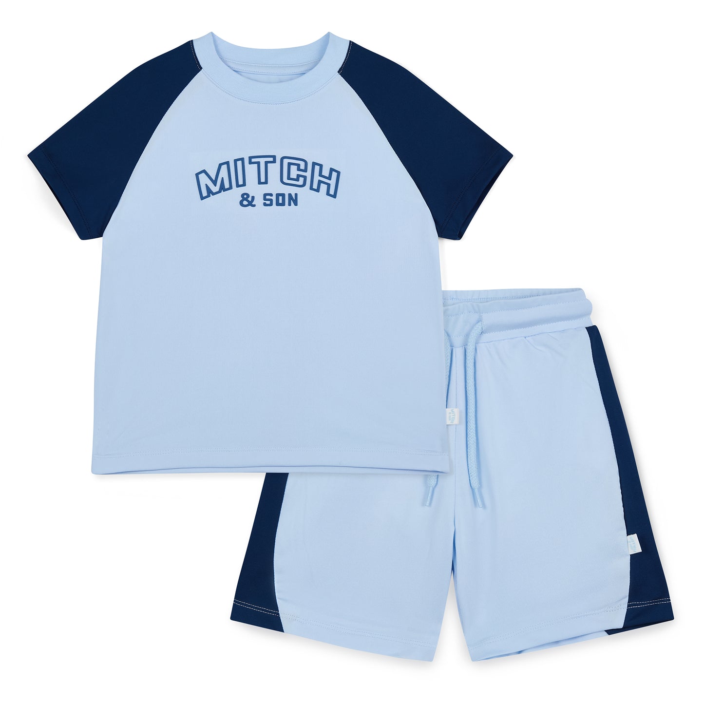 PRE ORDER Mitch & Son Pale Blue Short Set Felix