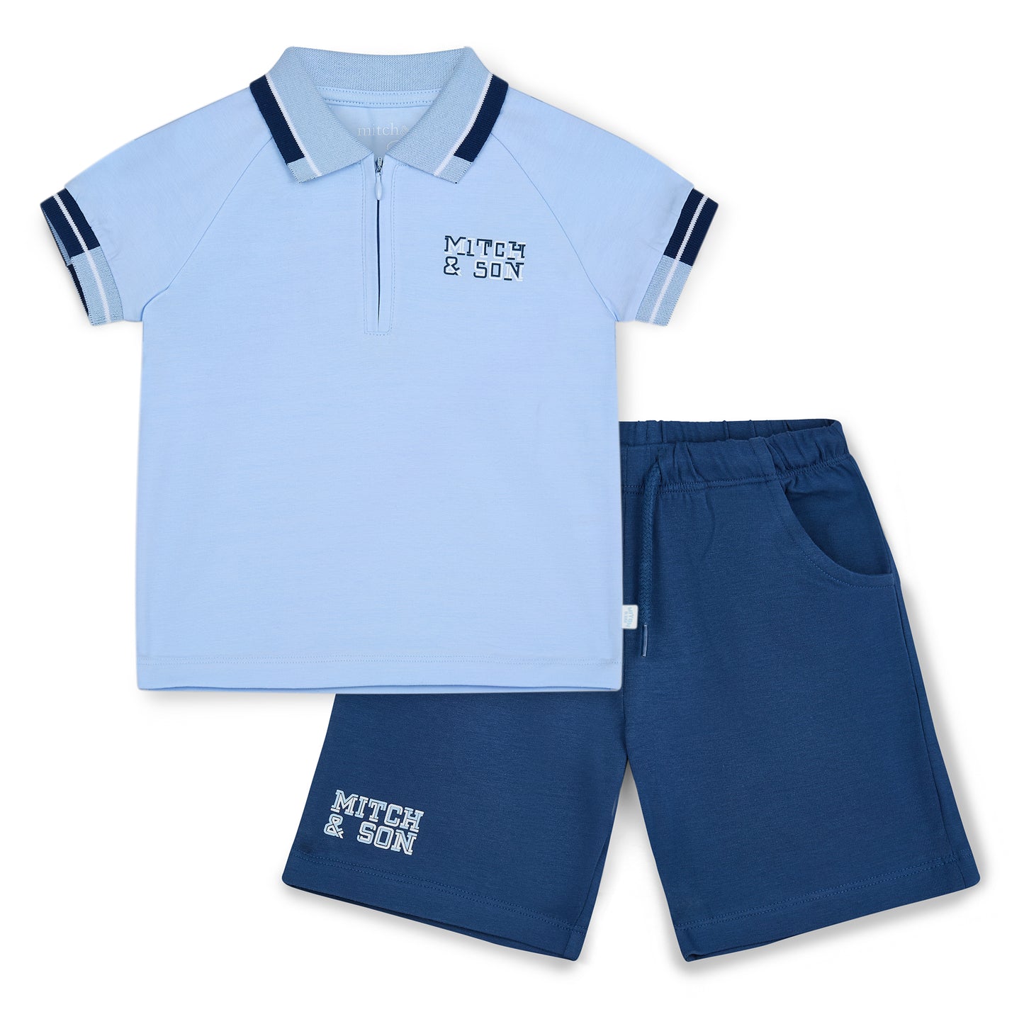 PRE ORDER Mitch & Son Pale Blue Polo Short Set Ford