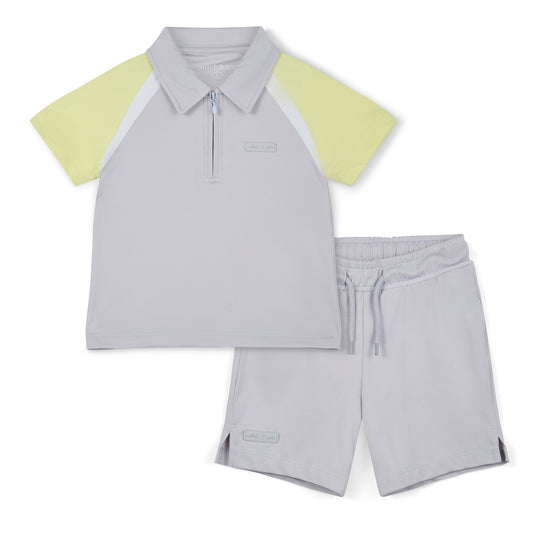 PRE ORDER Mitch & Son Grey Poly Polo Gunner