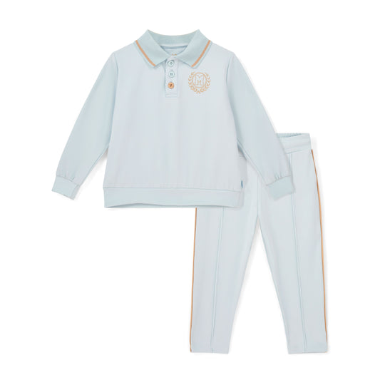 Mitch & Son Pale Blue Polo & Trouser Set Jordan