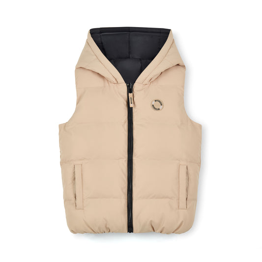 Mitch & Son Beige & Black Reversible Gilet James