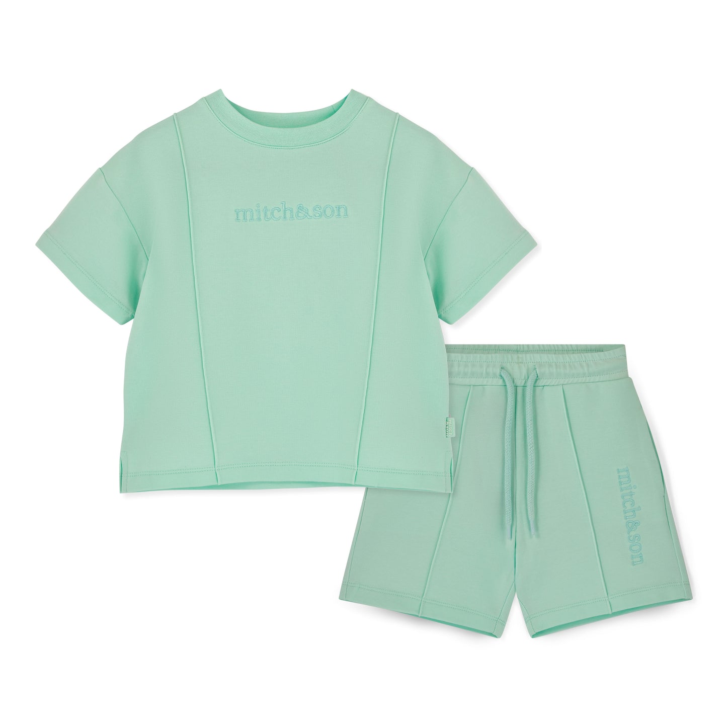 PRE ORDER Mitch & Son Mint Sweat Short Set Orlando