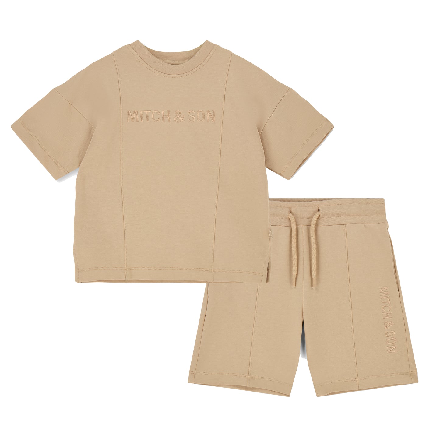 PRE ORDER Mitch & Son Beige Sweat Short Set Porter