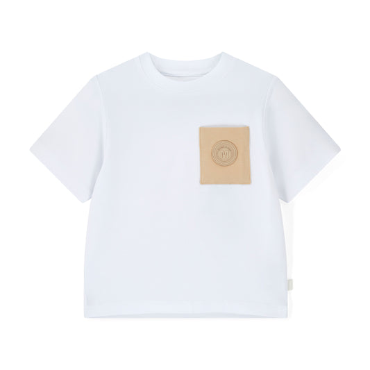 PRE ORDER Mitch & Son White & Beige Cargo T-Shirt Patrick