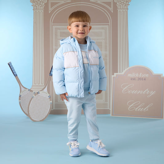 PRE ORDER Mitch & Son Blue Fur Hood Jacket Steven