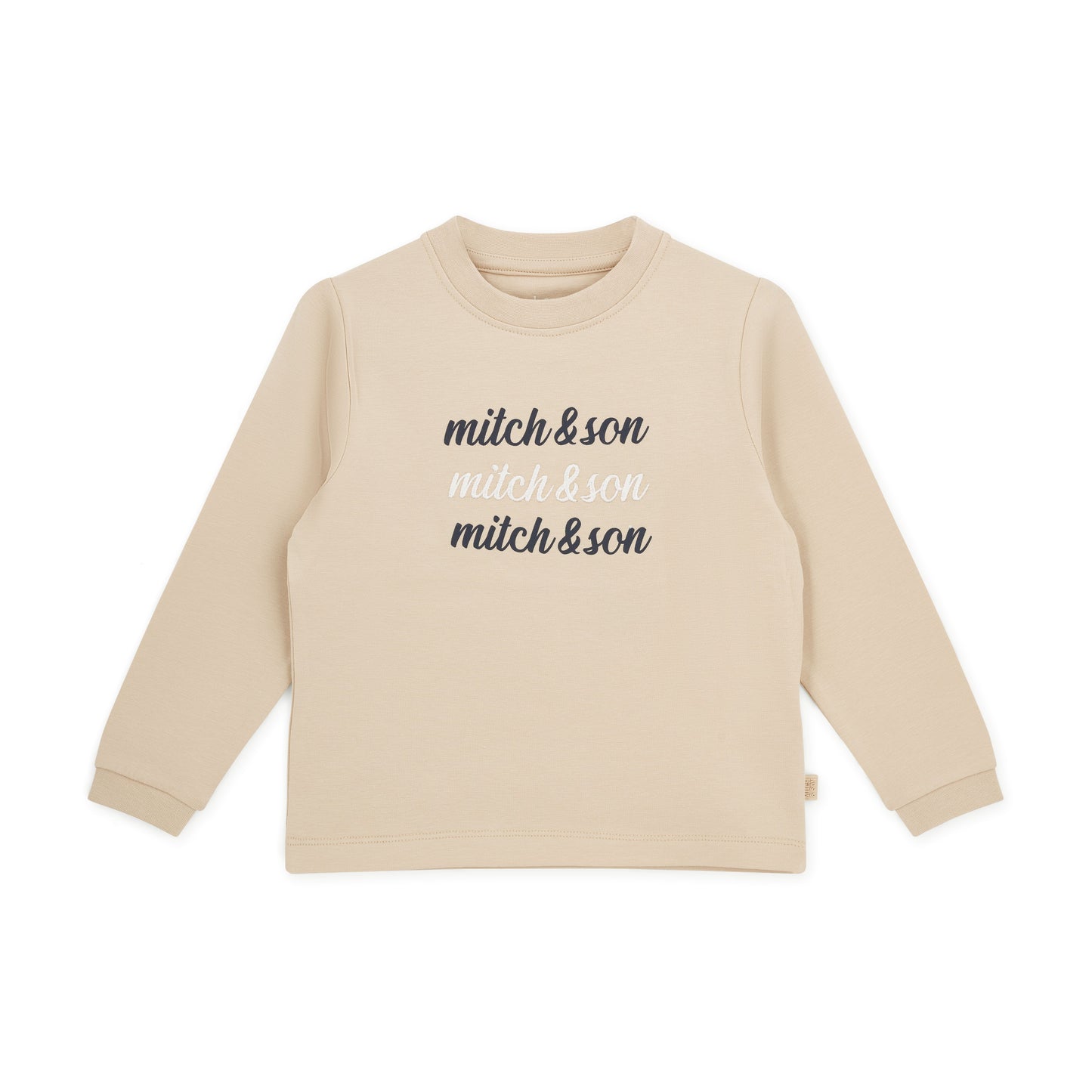 PRE ORDER Mitch & Son Beige Long Sleeve T-Shirt Sutton