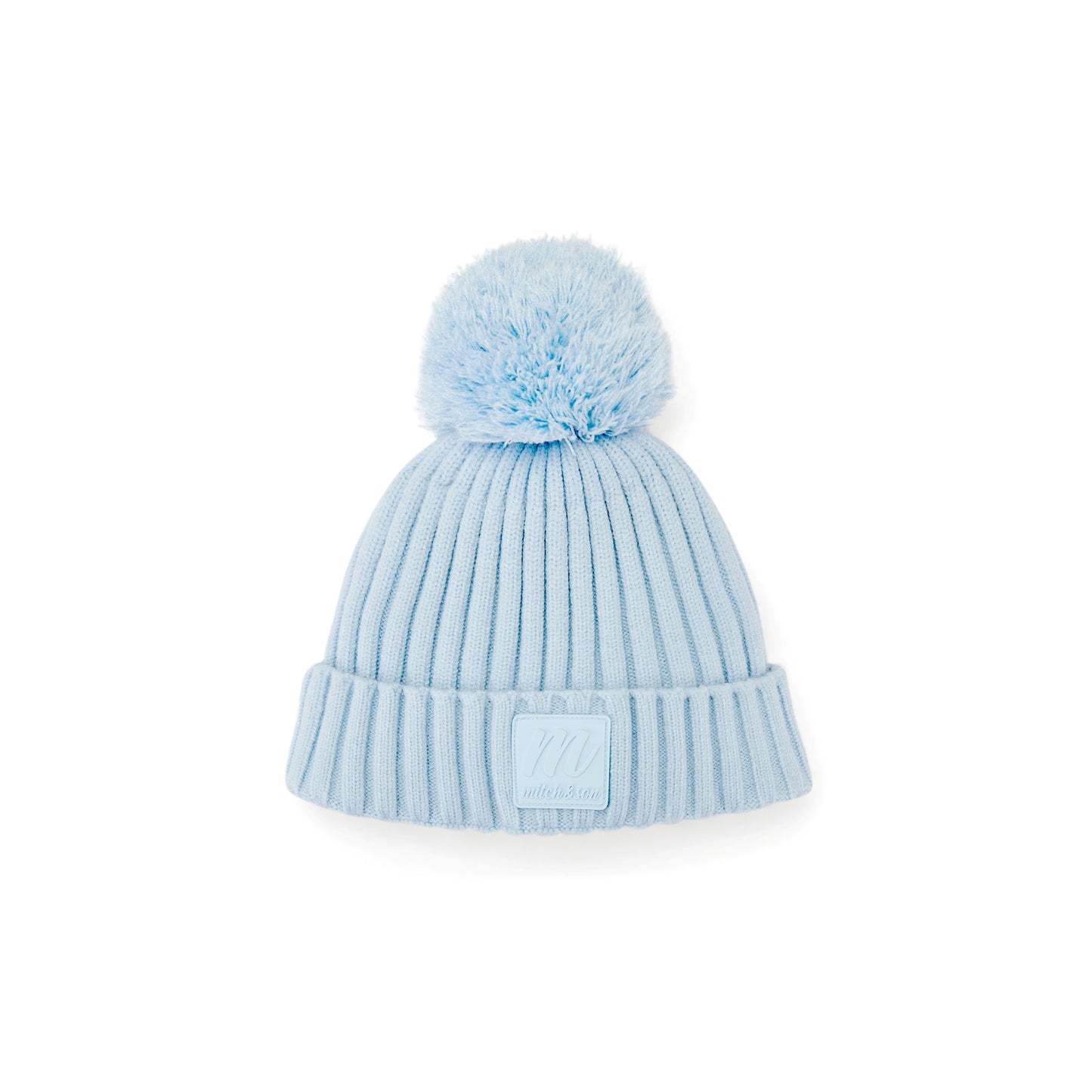 PRE ORDER Mitch & Son Blue Knitted Pom Hat Sterling