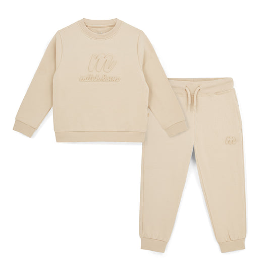PRE ORDER Mitch & Son Beige Crewneck Tracksuit Seth