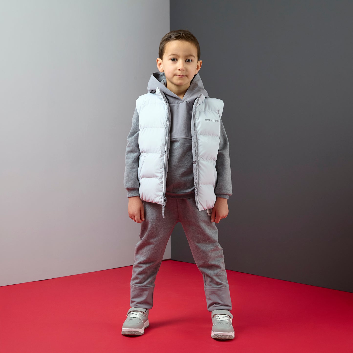 PRE ORDER Mitch & Son Grey Reversible Gilet Tristan