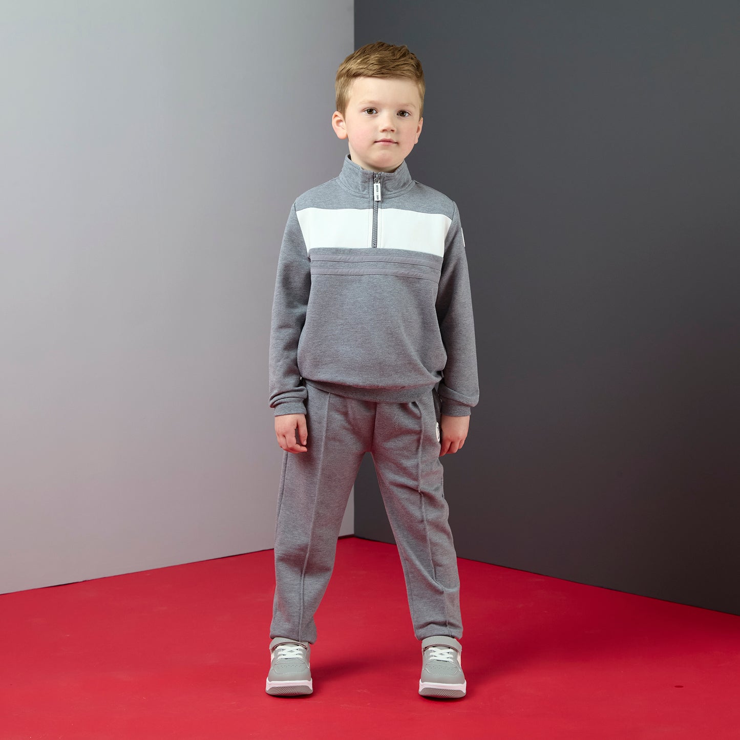 Mitch & Son Grey Quarter Zip Tracksuit Tyler