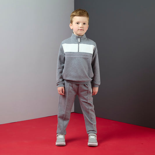 PRE ORDER Mitch & Son Grey Quarter Zip Tracksuit Tyler