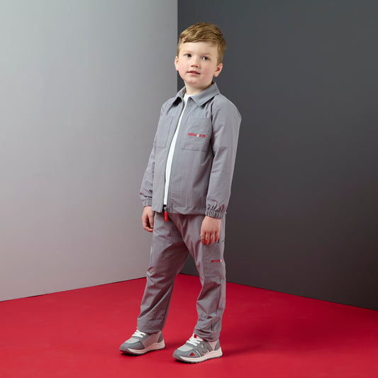 PRE ORDER Mitch & Son Grey Nylon Shacket Thiago