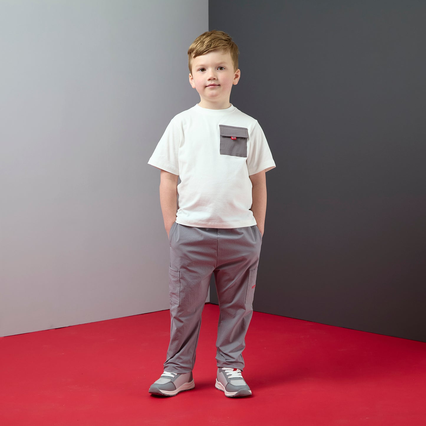 Mitch & Son Grey Nylon Cargos Terry