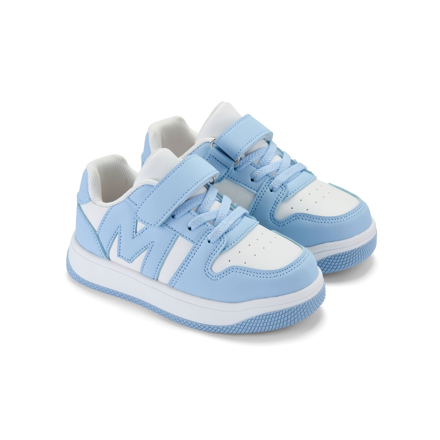 Mitch & Son Blue Logo Velcro Trainer Jump Low