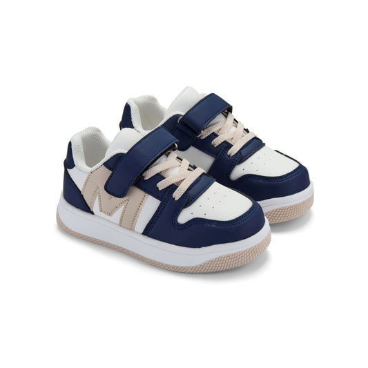 Mitch & Son Navy Logo Velcro Trainer Jump Low