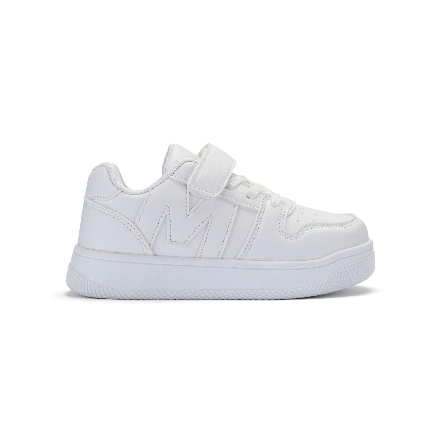 Mitch & Son White Logo Velcro Trainer Jump Low