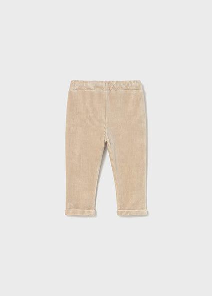 Mayoraly Baby Boys Beige Corduroy Trousers 2510