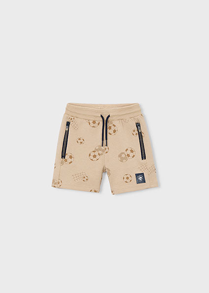 Mayoral Beige Football Print Short Set 3074 3209