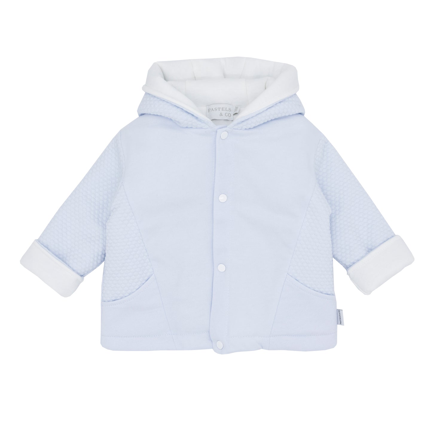 Pastels & Co Blue Hooded Jacket Clyde