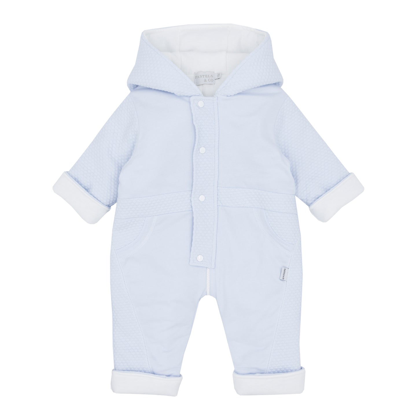 Pastel's & Co Blue Hooded Pram Suit Donal