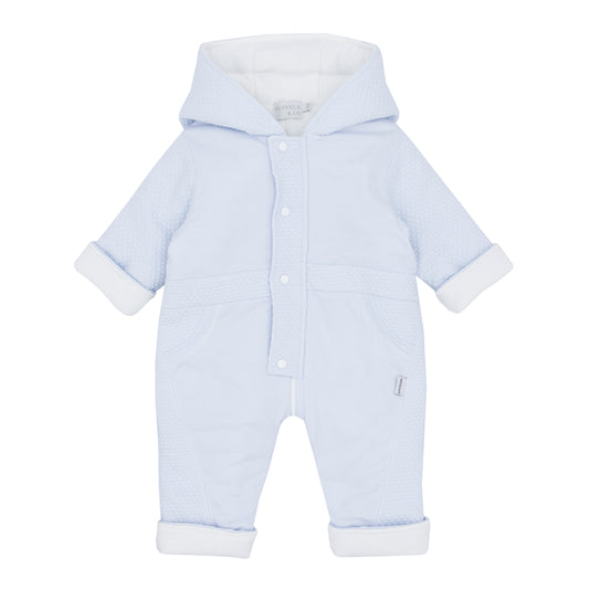 Pastel's & Co Blue Hooded Pram Suit Donal