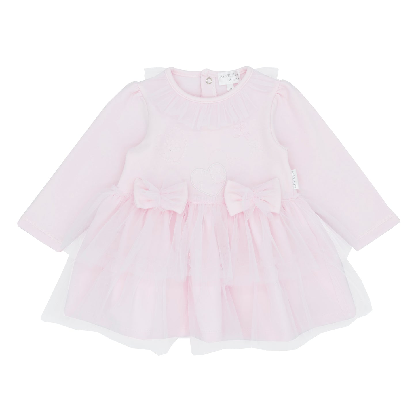 Pastels & Co Girls Pink Tulle Dress Diana