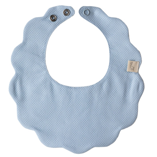 Baby Gi Boys Blue Pique Bib PQ230