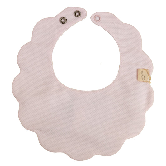 Baby Gi Girls Pink Pique Bib PQ230