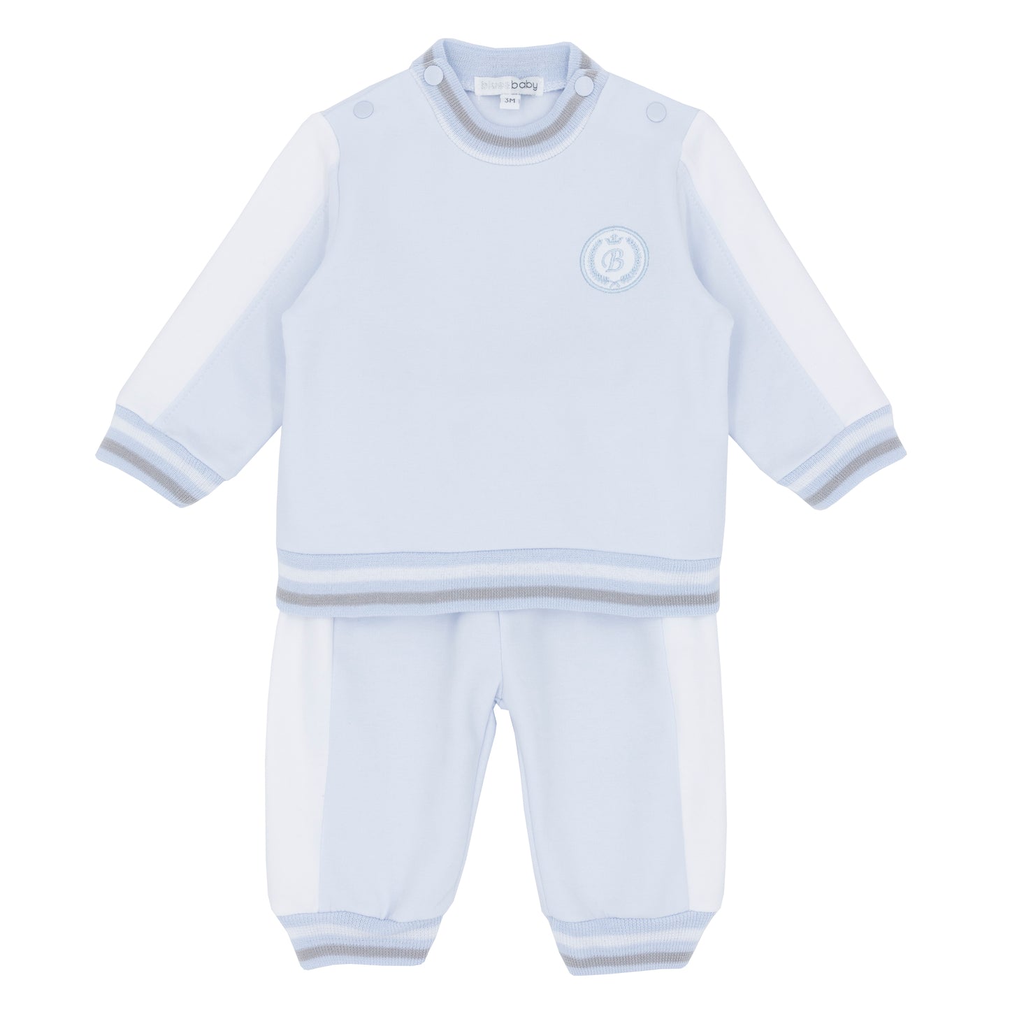 Baby outfit with long-sleeve top and pants 