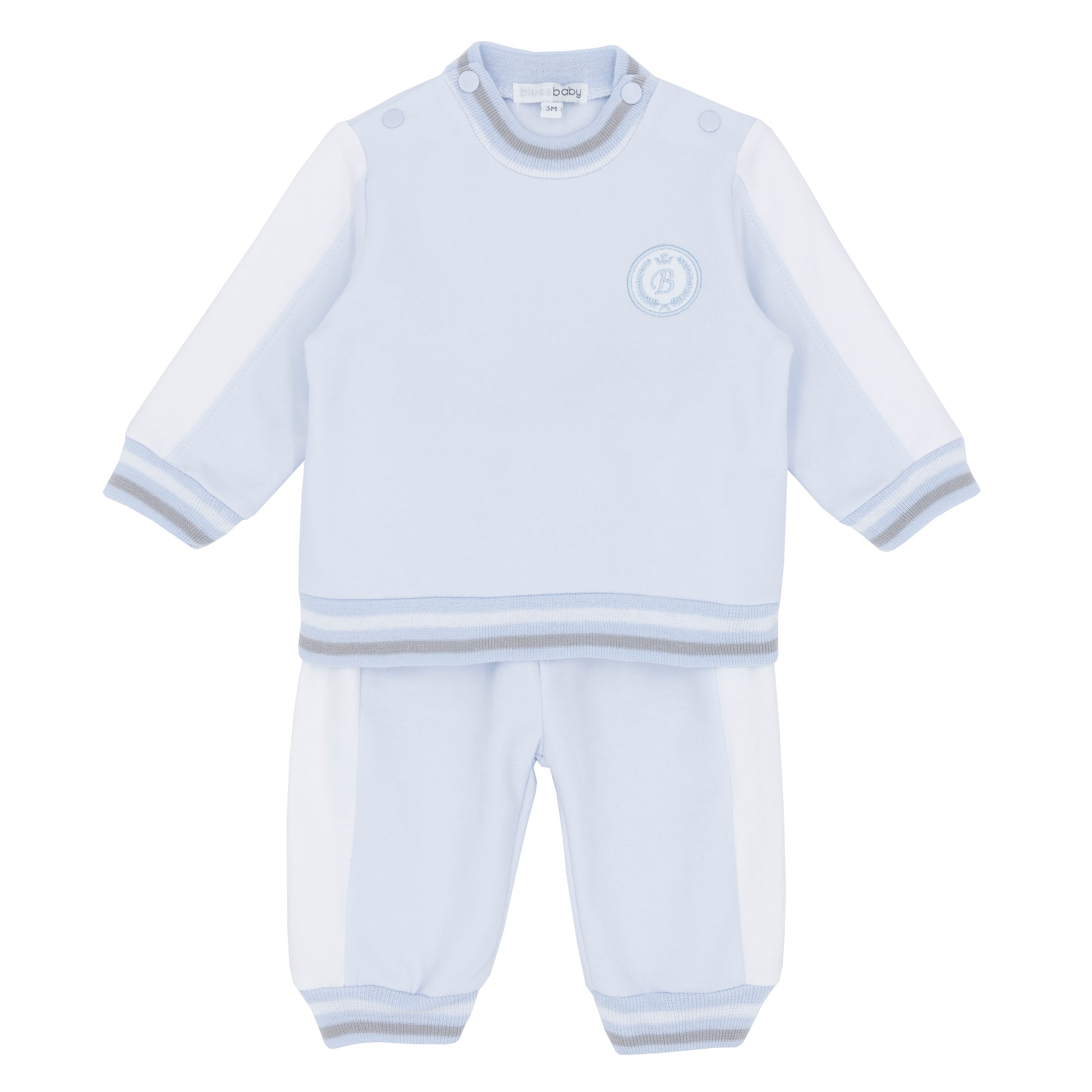 Baby outfit with long-sleeve top and pants 