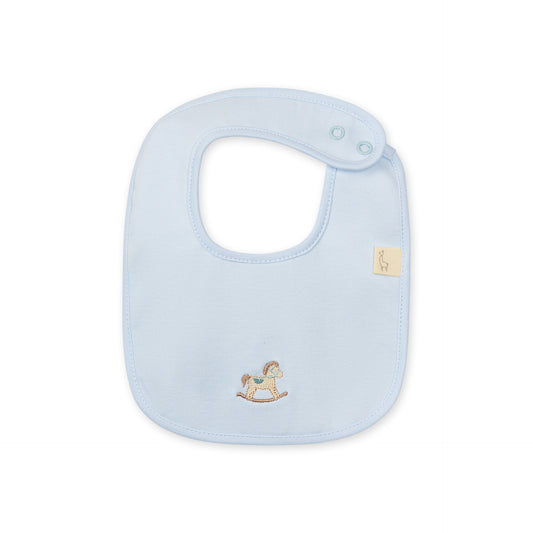 Baby Gi Blue Rocking Horse Bib RH24
