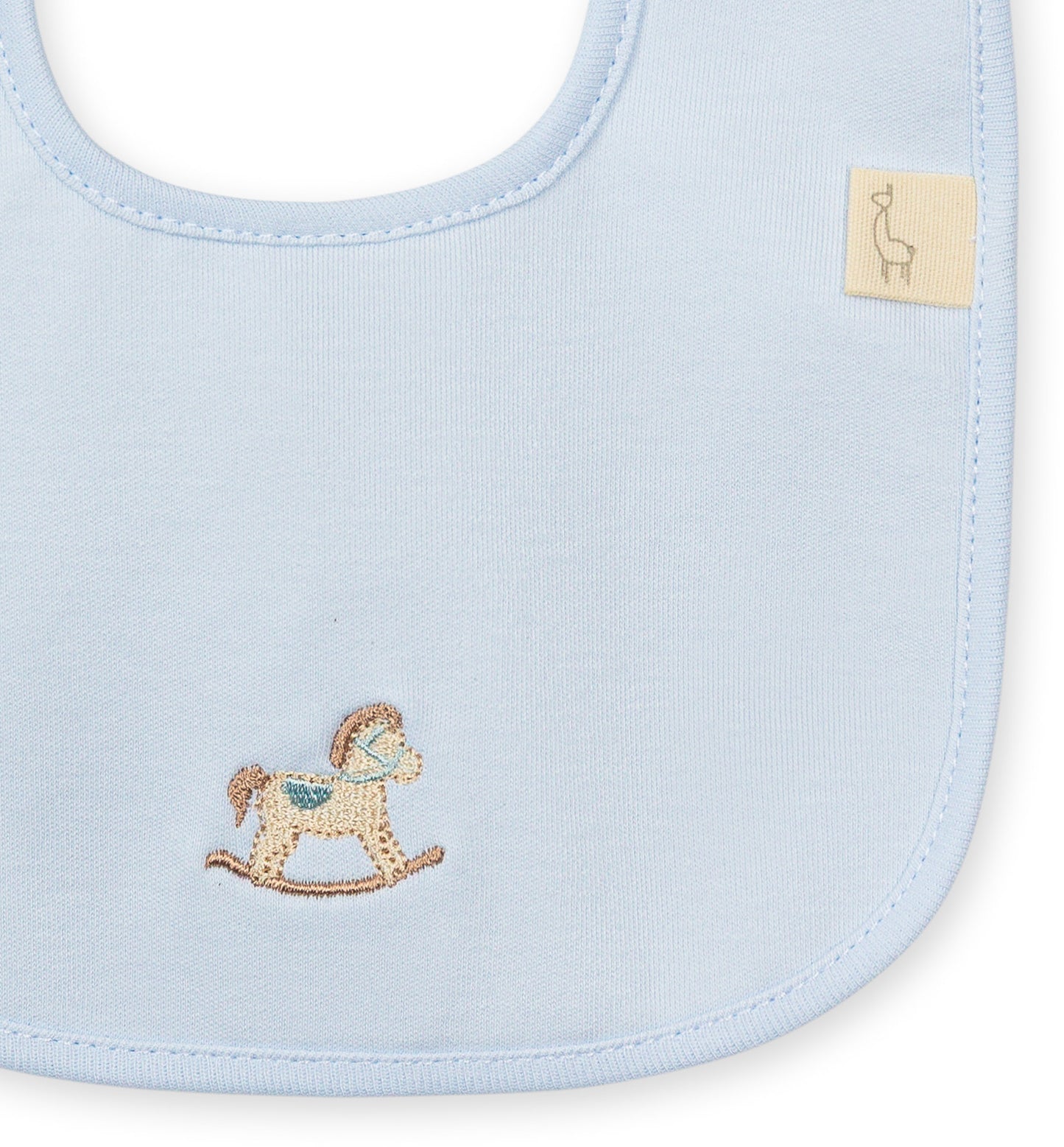 Baby Gi Blue Rocking Horse Bib RH24