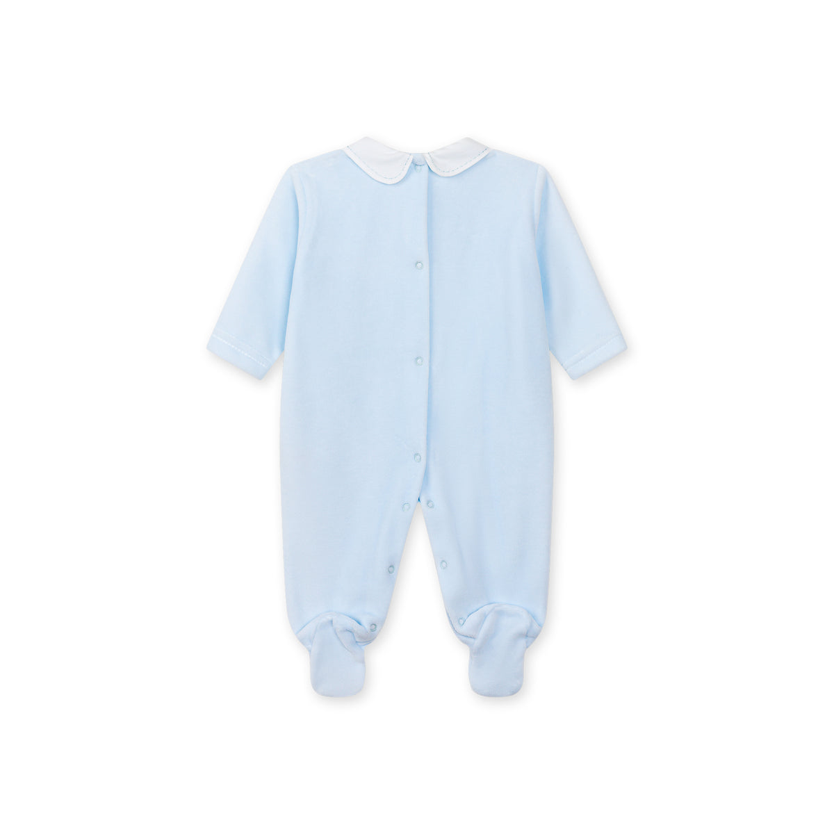 PRE ORDER Baby Gi Blue Velour Rocking Horse Babygrow RH50