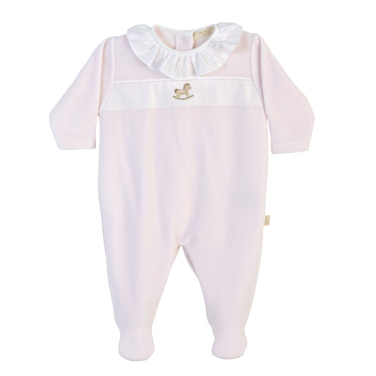 Baby Gi Girls Pink Rocking Horse Babygrow RH51
